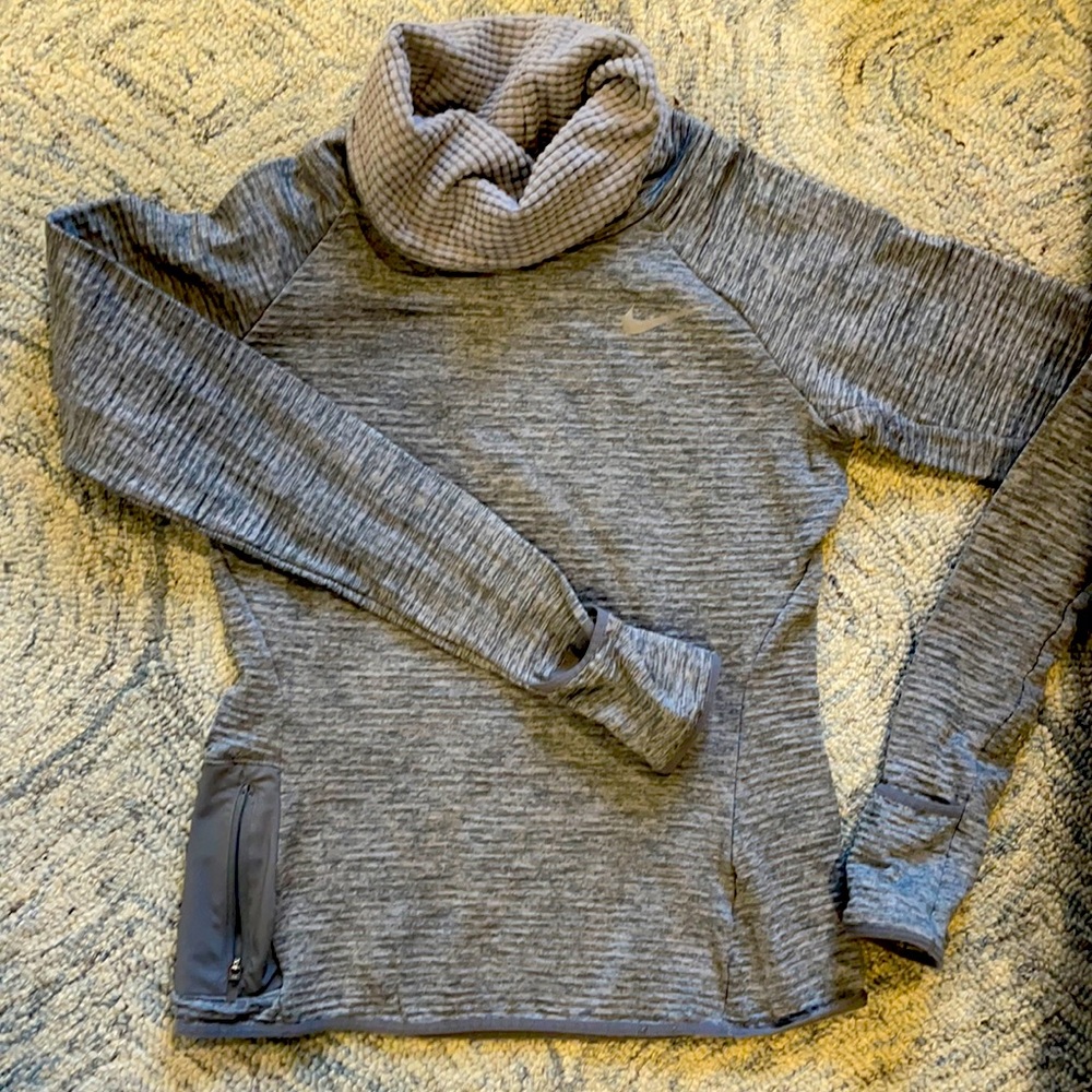 Nike waffle micro fleece running shirt